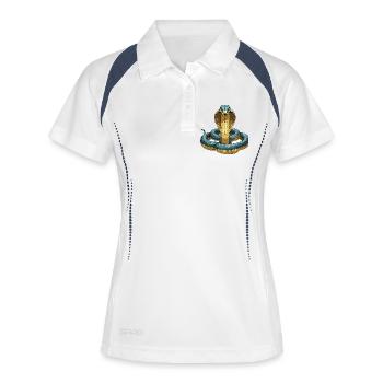 Serpent3 - Polo respirant Femme - blanc/marine - Devant