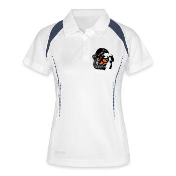 Pilote de jet - Polo respirant Femme - blanc/marine - Devant