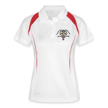 CHRISTIAN CHURCH BELIEVE - Women's Polo breathable - white/navy - Front