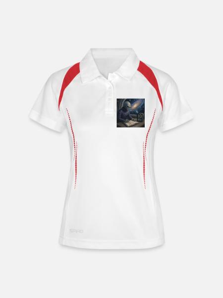 Alien Writer Cosmos - Women's Polo breathable - white/navy
