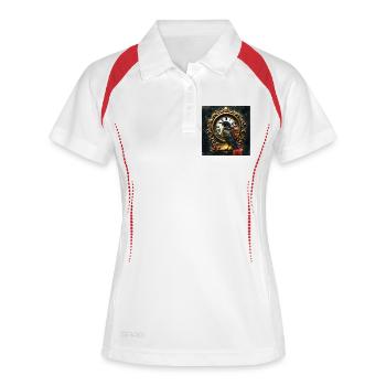 Montre vintage Raven - Polo respirant Femme - blanc/marine - Devant