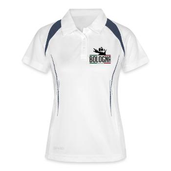 Nettuno Bologna Tricolore - Polo respirant Femme - blanc/marine - Devant