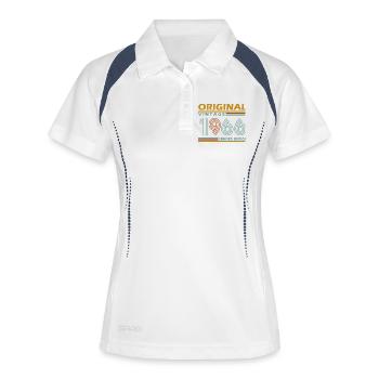 Original Vintage 1966 Edition Limitée 60 Ans - Polo respirant Femme - blanc/marine - Devant