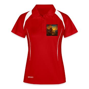 Sunset Gown in Amber Light - Women's Polo breathable - white/navy - Front