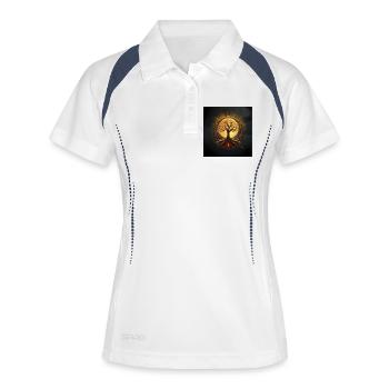 Golden Circle Moon Tree - Women's Polo breathable - white/navy - Front