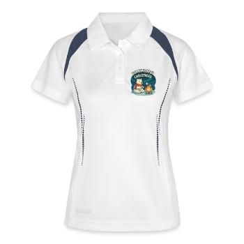 Beary Merry Christmas Campfire - Women's Polo breathable - white/navy - Front