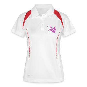 Unicorn with cape, magic in the heart - Women's Polo breathable - white/navy - Front