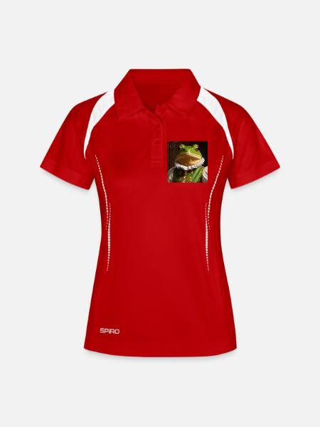 The Renaissance Frog – Royal Amphibians - Women's Polo breathable - white/navy