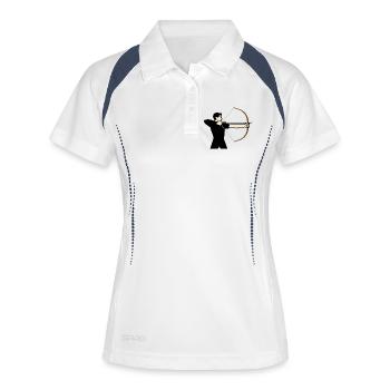 Determined Archer - Women's Polo breathable - white/navy - Front