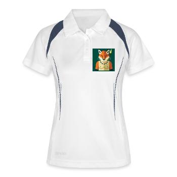 HUMAN FOX - baby & kids - Polo respirant Femme - blanc/marine - Devant