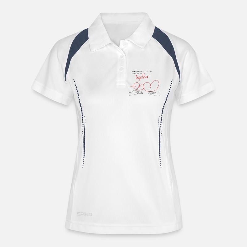 Everything's Better When We're Together - Women's Polo breathable - white/navy