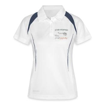 I measured – Grandma, you're great! - Women's Polo breathable - white/navy - Front