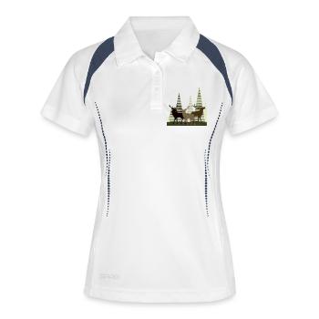 Deer - Women's Polo breathable - white/navy - Front