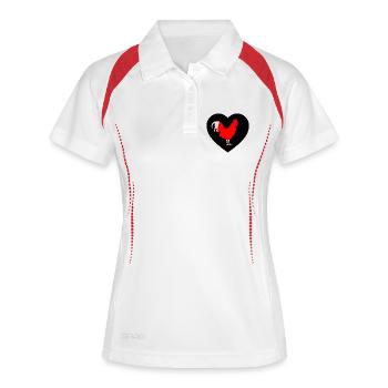 Coq - Polo respirant Femme - blanc/marine - Devant