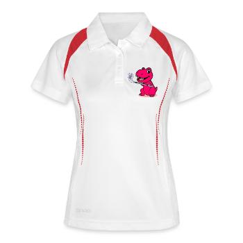 Cute Dinosaur - Kid Golf Player - Women's Polo breathable - white/navy - Front