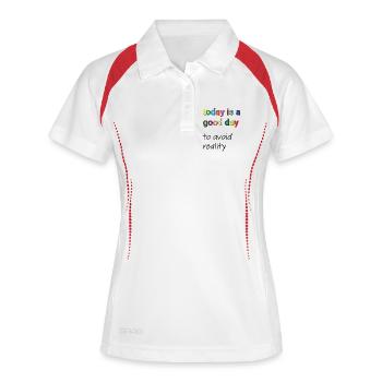 Today is a Good Day to Avoid Reality - Women's Polo breathable - white/navy - Front