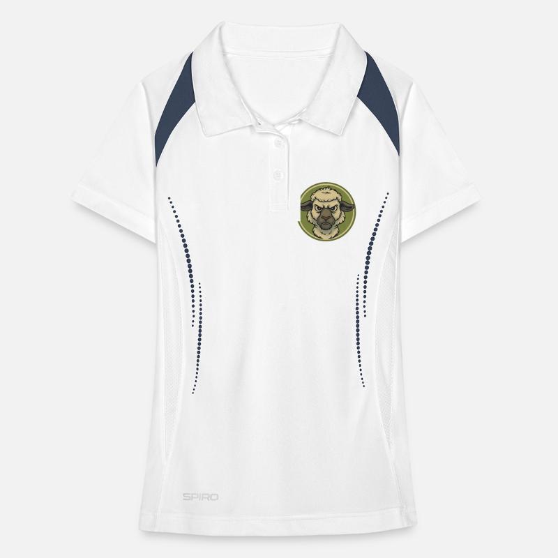 Angry Sheep Emblem Women's Polo breathable