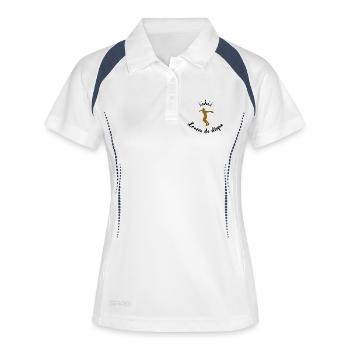 Disc Launcher - Women's Polo breathable - white/navy - Front