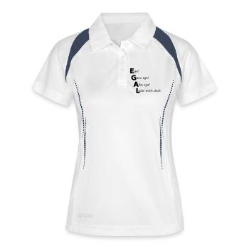 tout de même - Polo respirant Femme - blanc/marine - Devant