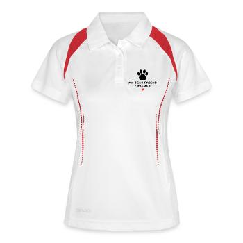 My best friend forver - Frauen Polo atmungsaktiv - Weiß/Navy - Vorne