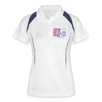 Cruising Into The New Year 2026 New Year's Eve - Women's Polo breathable - white/navy - Front