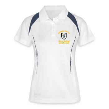 ZZZleep Warrior, No sleep, no fight - Women's Polo breathable - white/navy - Front