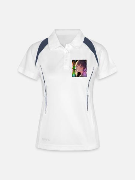 Magical Neon Dream Heroine - Women's Polo breathable - white/navy