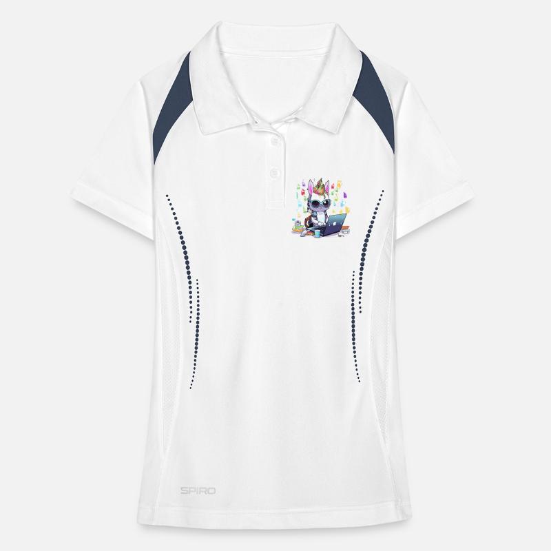Unicorn tech gamer in creative studio Women's Polo breathable