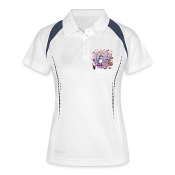 Galactic Unicorn Spell - Women's Polo breathable - white/navy - Front