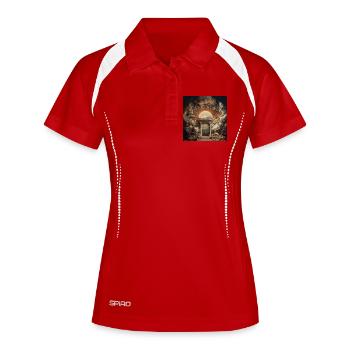 Apothéose - Polo respirant Femme - blanc/marine - Devant