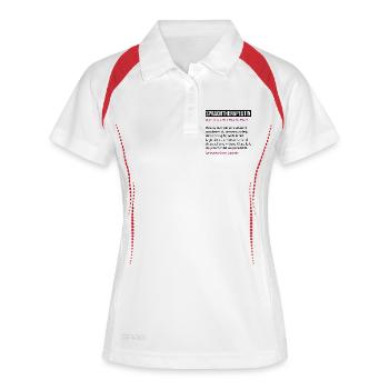 Sprachtherapeutin Definition Lustiges Beruf Spruch - Frauen Polo atmungsaktiv - Weiß/Navy - Vorne