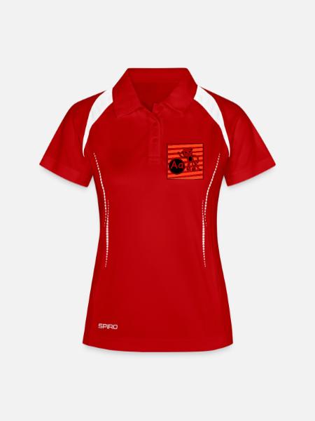 A for Monkey Learning Letters in Primary School - Women's Polo breathable - white/navy