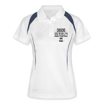 Looking for charity on a permanent contract - Women's Polo breathable - white/navy - Front