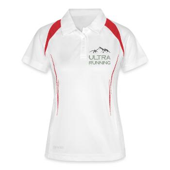 Ultra Running - Polo respirant Femme - blanc/marine - Devant