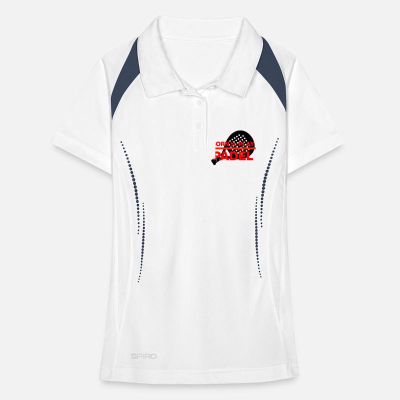 Né pour le padel, né dans le racket ! Écrase-le Polo respirant Femme