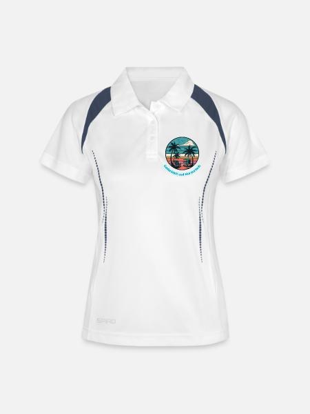 Mentally on a short vacation - Women's Polo breathable - white/navy