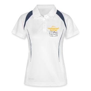 MY FAVORITE DAY? NOT A DAY! FUN HUMOR SARCASTE - Women's Polo breathable - white/navy - Front