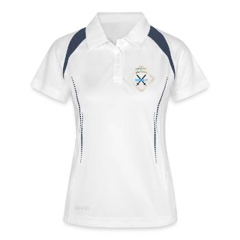 Compétences de charge de joueur - Polo respirant Femme - blanc/marine - Devant