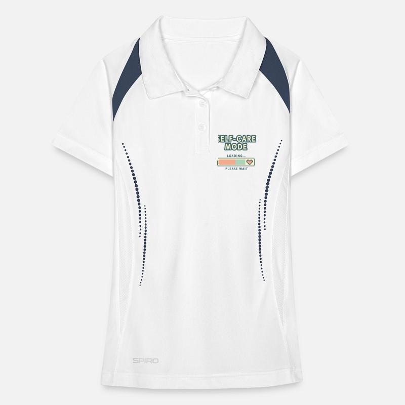 Self-Care Mode Loading - Retro Pixel Edition Women's Polo breathable