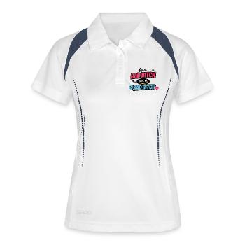 Be a Bad B*tch Not a Sad B*tch - Women's Polo breathable - white/navy - Front