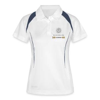 My Brain Works Differently – ADHD Focus Design - Women's Polo breathable - white/navy - Front