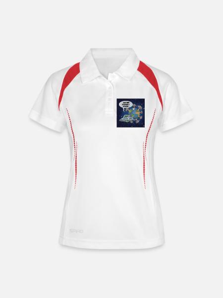 Alien UFO Observation - Another Irreparable Race - Women's Polo breathable - white/navy