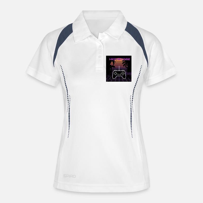 High Score - Women's Polo breathable - white/navy