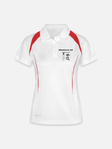 Master of Nothing at all - Women's Polo breathable - white/navy