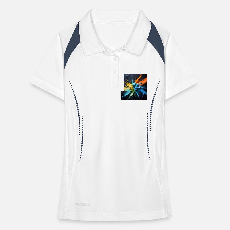 Rainbow dust explosion Women's Polo breathable