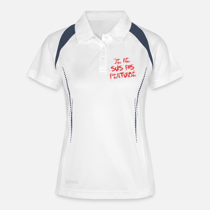 JE NE SUIS PAS PERTURBÉ ! - Women's Polo breathable - white/navy