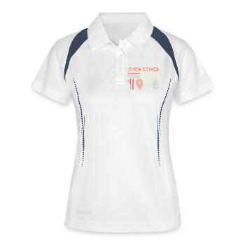 Retro 1976 Typography Design - Women's Polo breathable - white/navy - Front