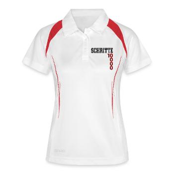 Sports Motivation Steps - Women's Polo breathable - white/navy - Front