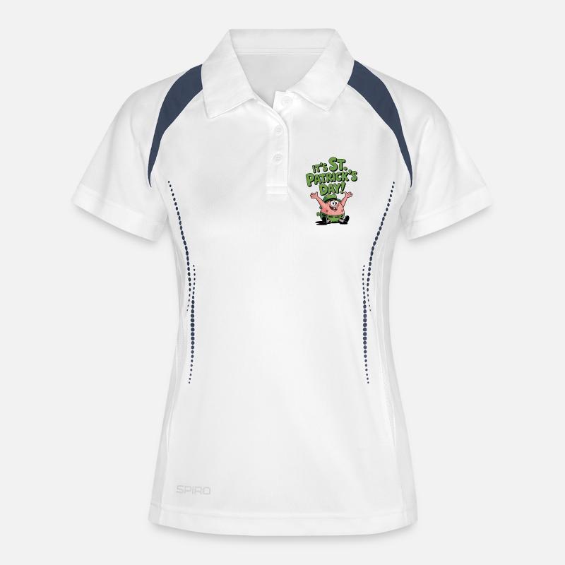 Potato Fun St Patrick's Day - Women's Polo breathable - white/navy