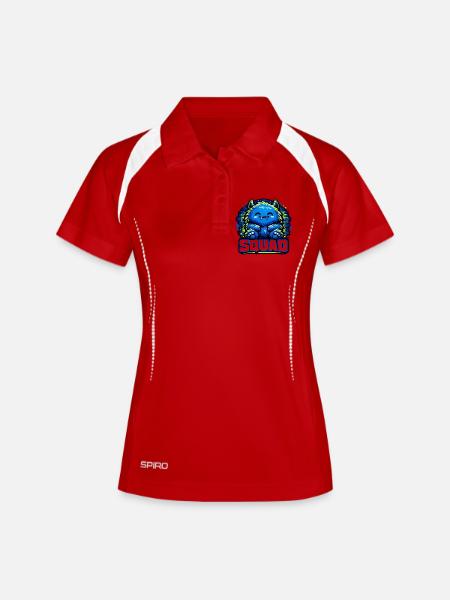 Blue Monster Squad Logo - Women's Polo breathable - white/navy
